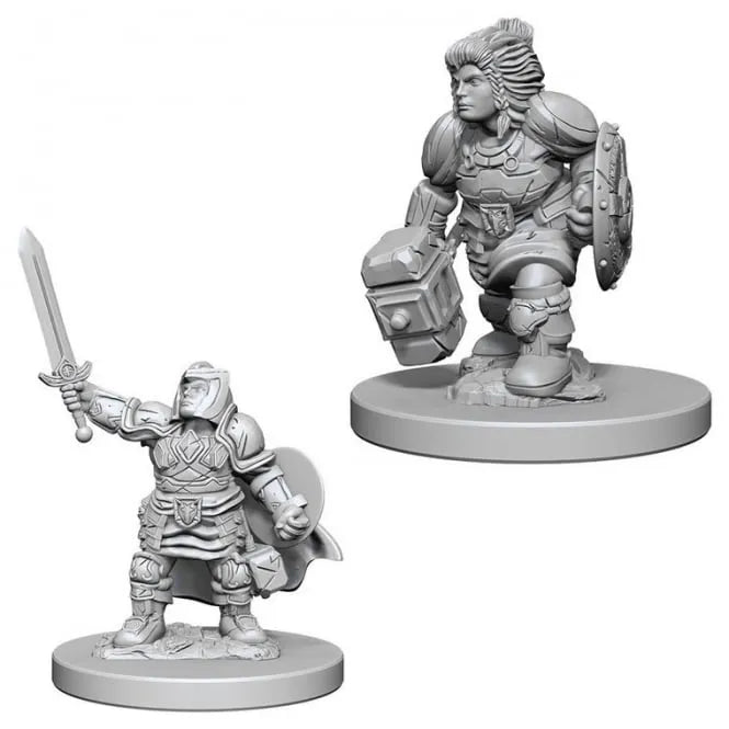 D&D Nolzur´s Dwarf Female Paladin miniatuurid-001 Board / Card Games-Brain Games OÜ