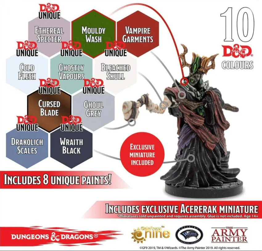 D&D Undead Paint Set-103 Miniature Gaming-Brain Games OÜ