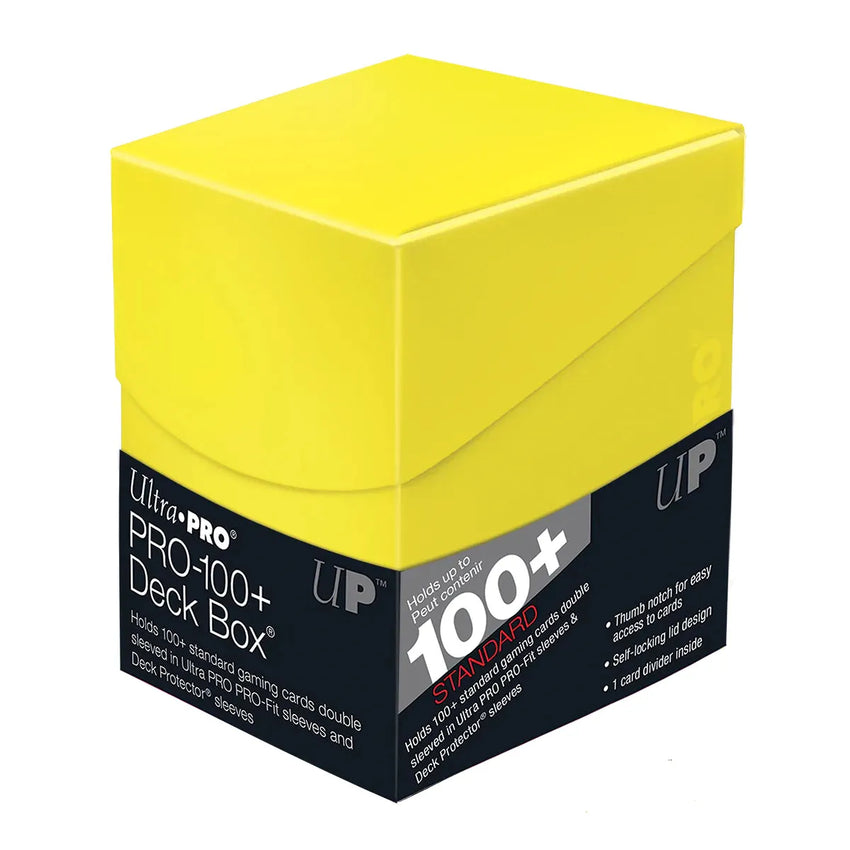 Deck Box Eclipse PRO 100+ Lemon Yellow-Misc-Brain Games OÜ