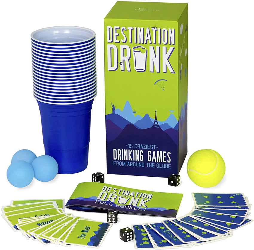 Destination Drunk - 15 Craziest Drinking Games-101 Board / Card Games-Brain Games OÜ