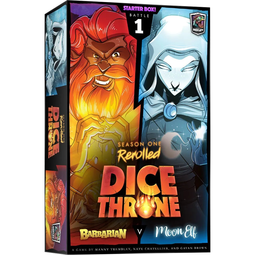 Dice Throne Barbarian vs Moon Elf-Strateegiamängud-Brain Games OÜ