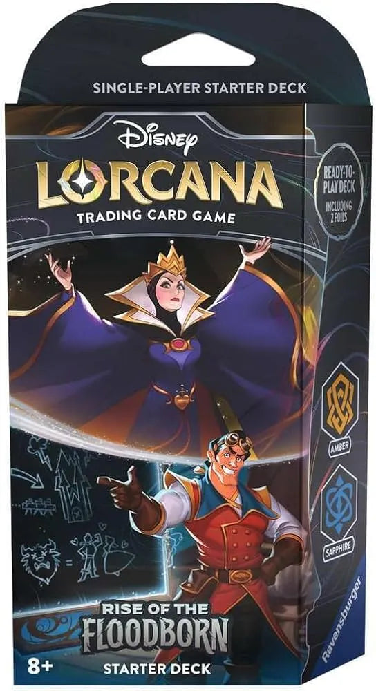 Disney Lorcana: Rise of the Floodborn Starter Deck - Amber & Sapphire-101 Board / Card Games-Brain Games OÜ