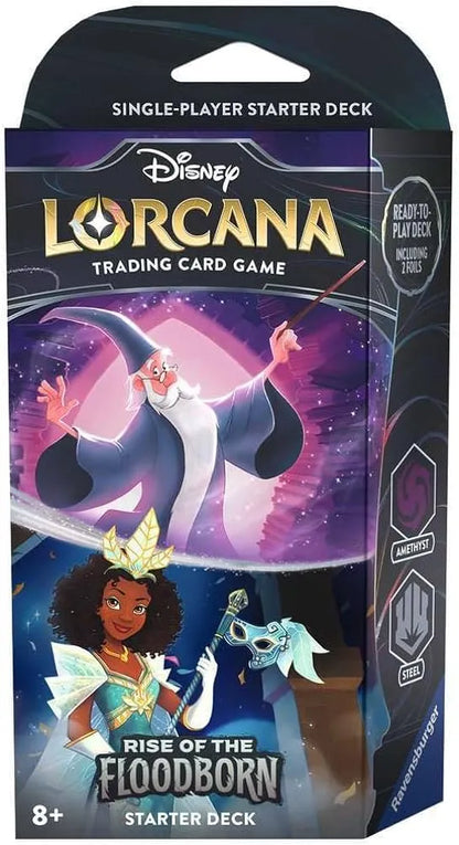 Disney Lorcana: Rise of the Floodborn Starter Deck - Amethyst & Steel-101 Board / Card Games-Brain Games OÜ