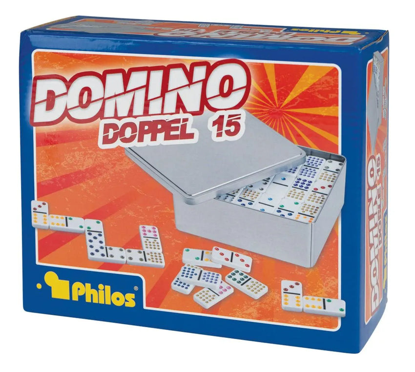 Doomino "Double 15" metall karbis-101 Board / Card Games-Brain Games OÜ