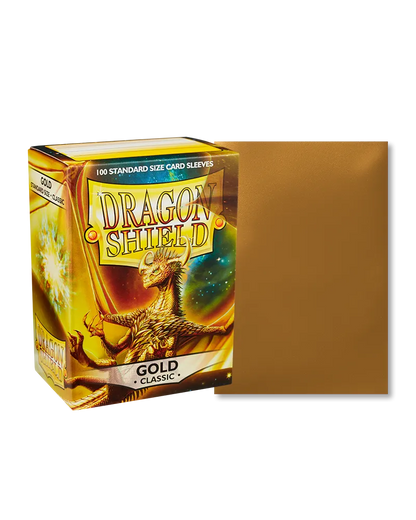 Dragon Shield sleeves - Gold-004 Accessories-Brain Games OÜ
