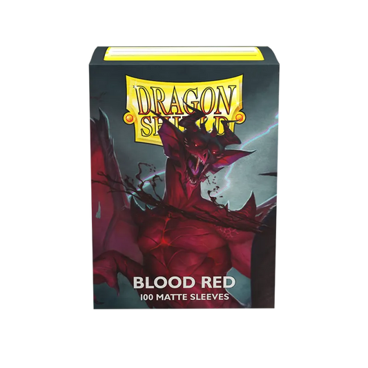 Dragon Shield Sleeves - Matte Blood Red-004 Accessories-Brain Games OÜ