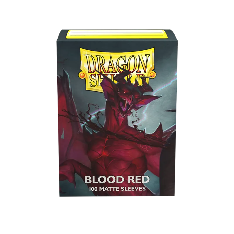 Dragon Shield Sleeves - Matte Blood Red-004 Accessories-Brain Games OÜ