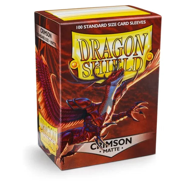 Dragon Shield Sleeves - Matte Crimson-104 Accessories-Brain Games OÜ