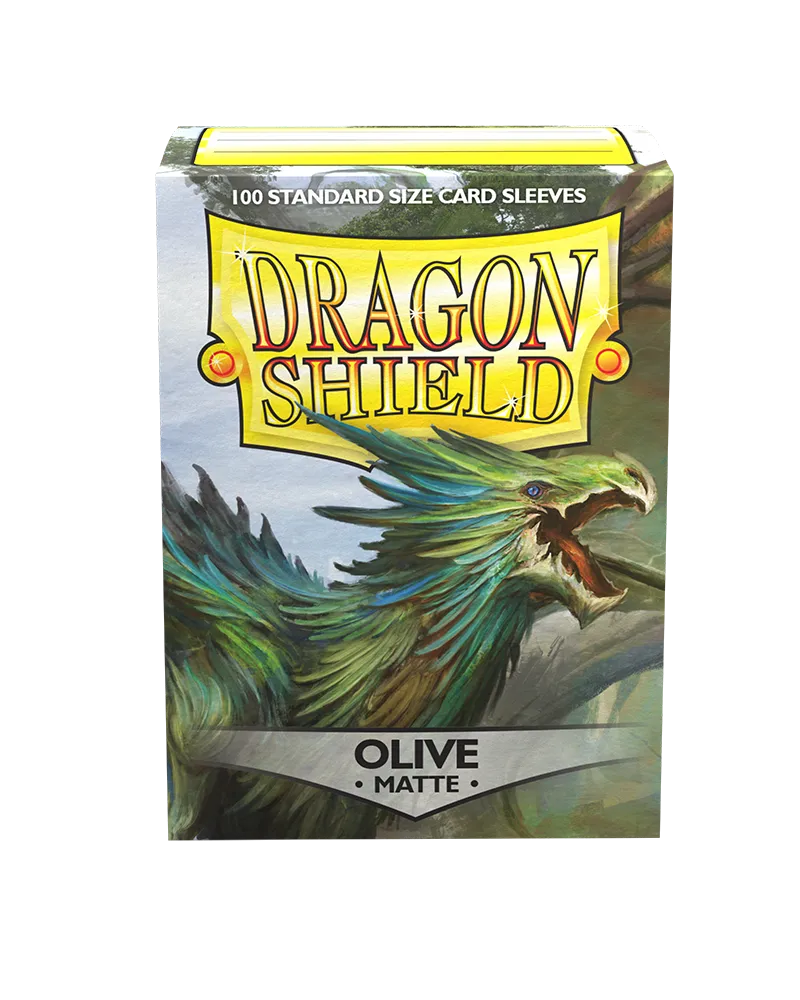 Dragon Shield Sleeves - Matte Olive-004 Accessories-Brain Games OÜ