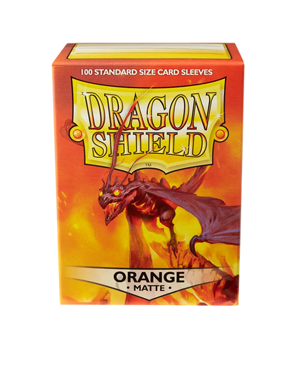 Dragon Shield Sleeves - Matte Orange-004 Accessories-Brain Games OÜ