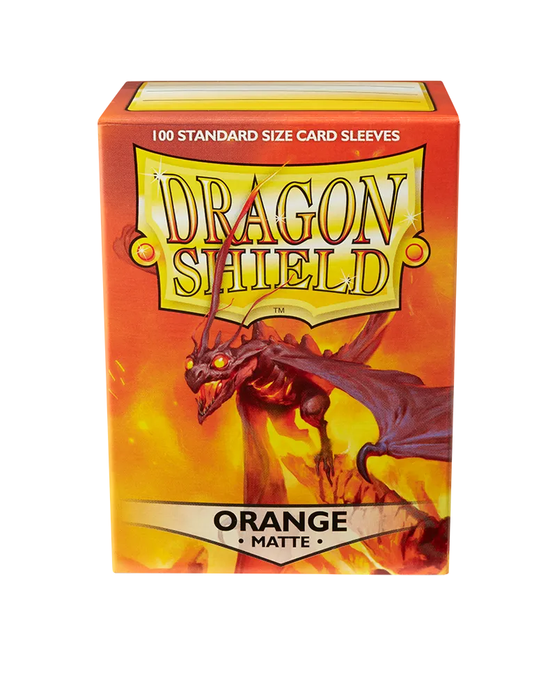 Dragon Shield Sleeves - Matte Orange-004 Accessories-Brain Games OÜ