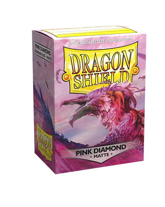 Dragon Shield Sleeves - Matte Pink Diamond-004 Accessories-Brain Games OÜ