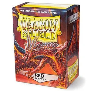 Dragon Shield sleeves - Matte Red-004 Accessories-Brain Games OÜ