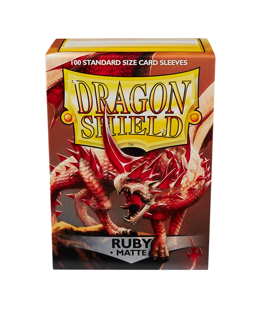Dragon Shield Sleeves - Matte Ruby-004 Accessories-Brain Games OÜ