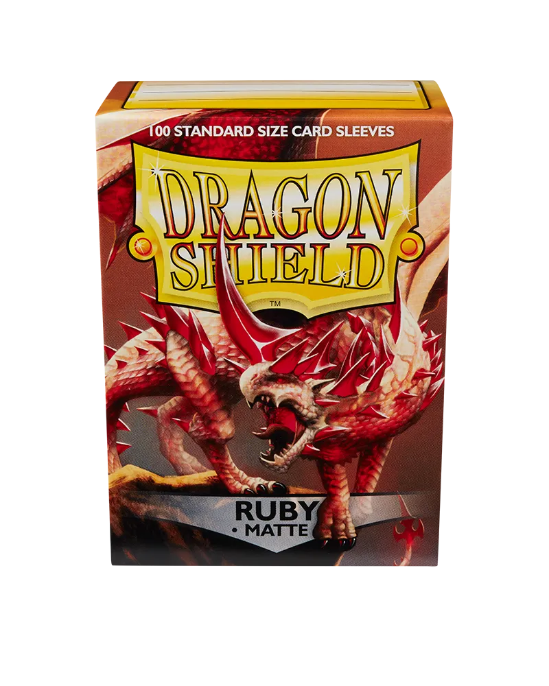 Dragon Shield Sleeves - Matte Ruby-004 Accessories-Brain Games OÜ