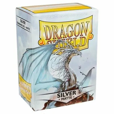 Dragon Shield Sleeves - Matte Silver-004 Accessories-Brain Games OÜ