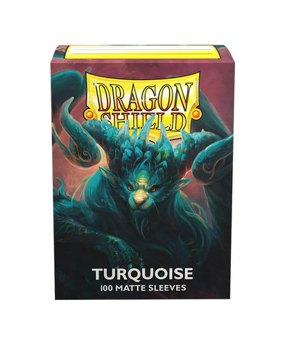 Dragon Shield Sleeves - Matte Turquoise-004 Accessories-Brain Games OÜ