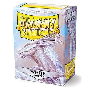 Dragon Shield sleeves - Matte White-004 Accessories-Brain Games OÜ