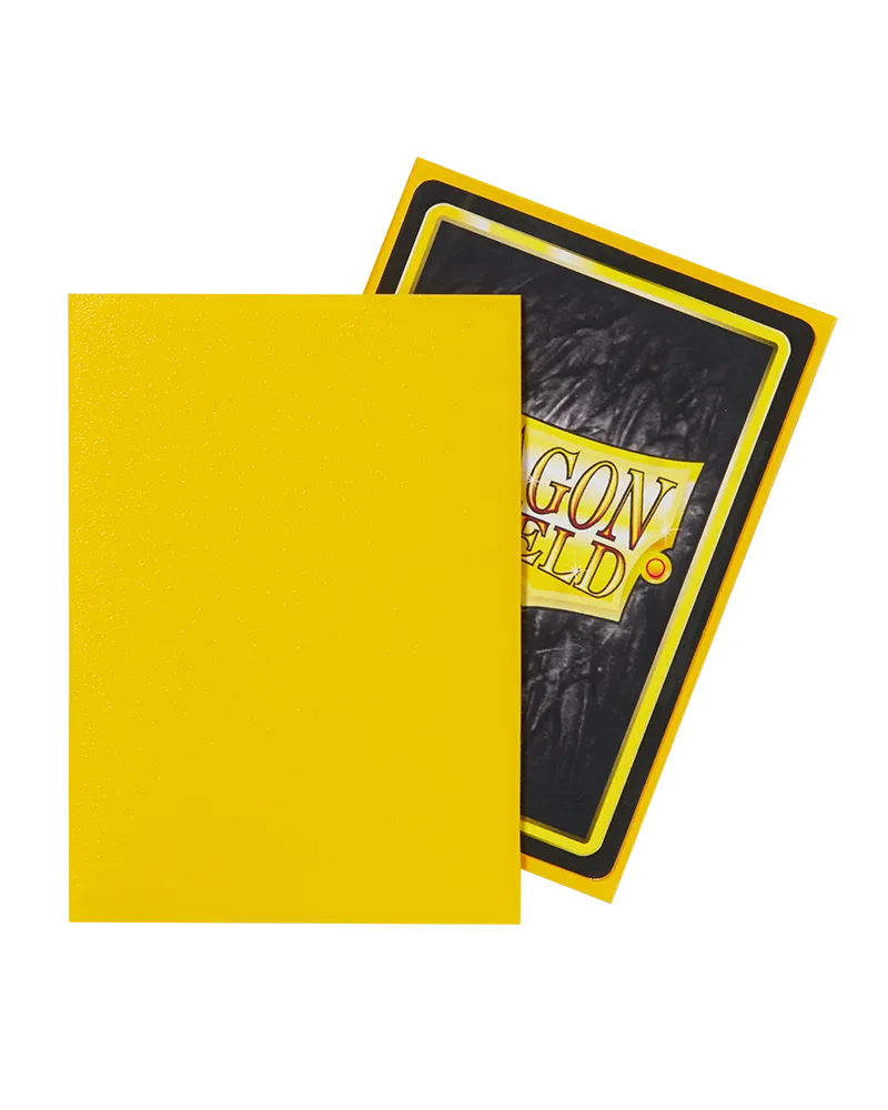 Dragon Shield Sleeves - Matte Yellow-004 Accessories-Brain Games OÜ