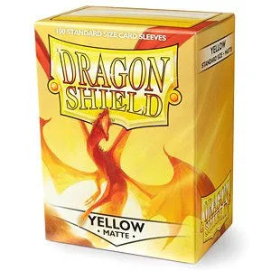 Dragon Shield Sleeves - Matte Yellow-004 Accessories-Brain Games OÜ