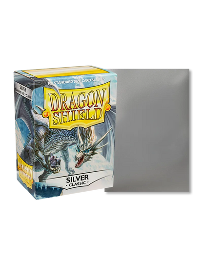 Dragon Shield sleeves - Silver-004 Accessories-Brain Games OÜ