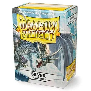 Dragon Shield sleeves - Silver-004 Accessories-Brain Games OÜ