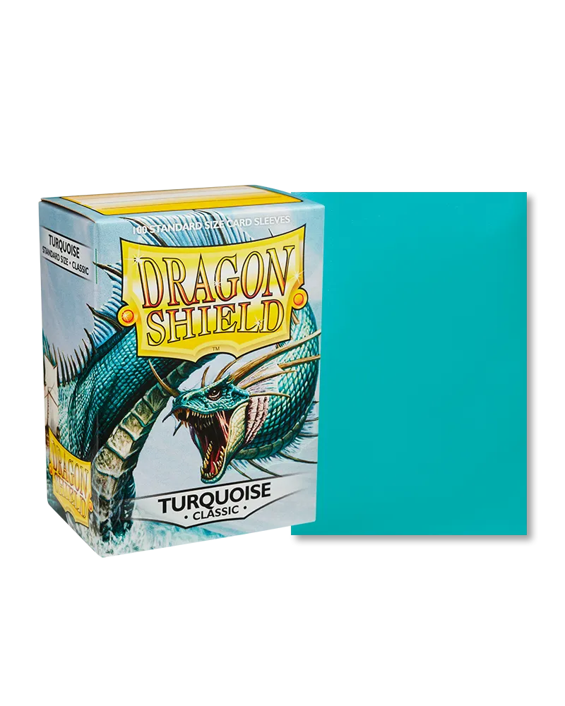 Dragon Shield sleeves - Turquoise-004 Accessories-Brain Games OÜ