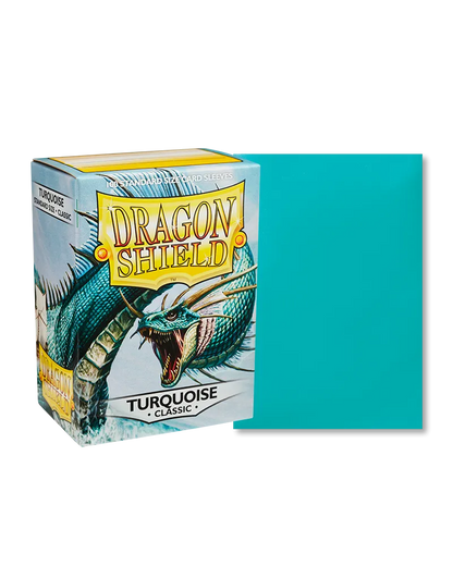 Dragon Shield sleeves - Turquoise-004 Accessories-Brain Games OÜ