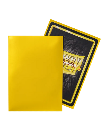 Dragon Shield sleeves - Yellow-004 Accessories-Brain Games OÜ