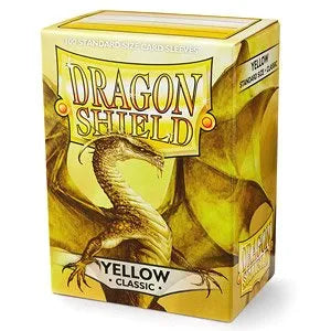 Dragon Shield sleeves - Yellow-004 Accessories-Brain Games OÜ