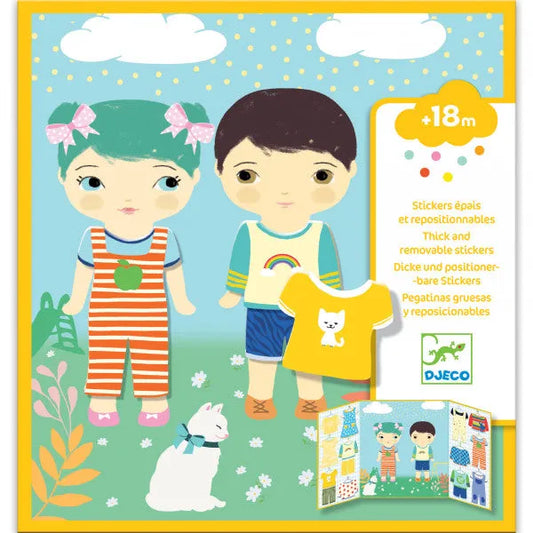 Eemaldatavad kleebised "Clothes"-Lastemängud-Brain Games OÜ