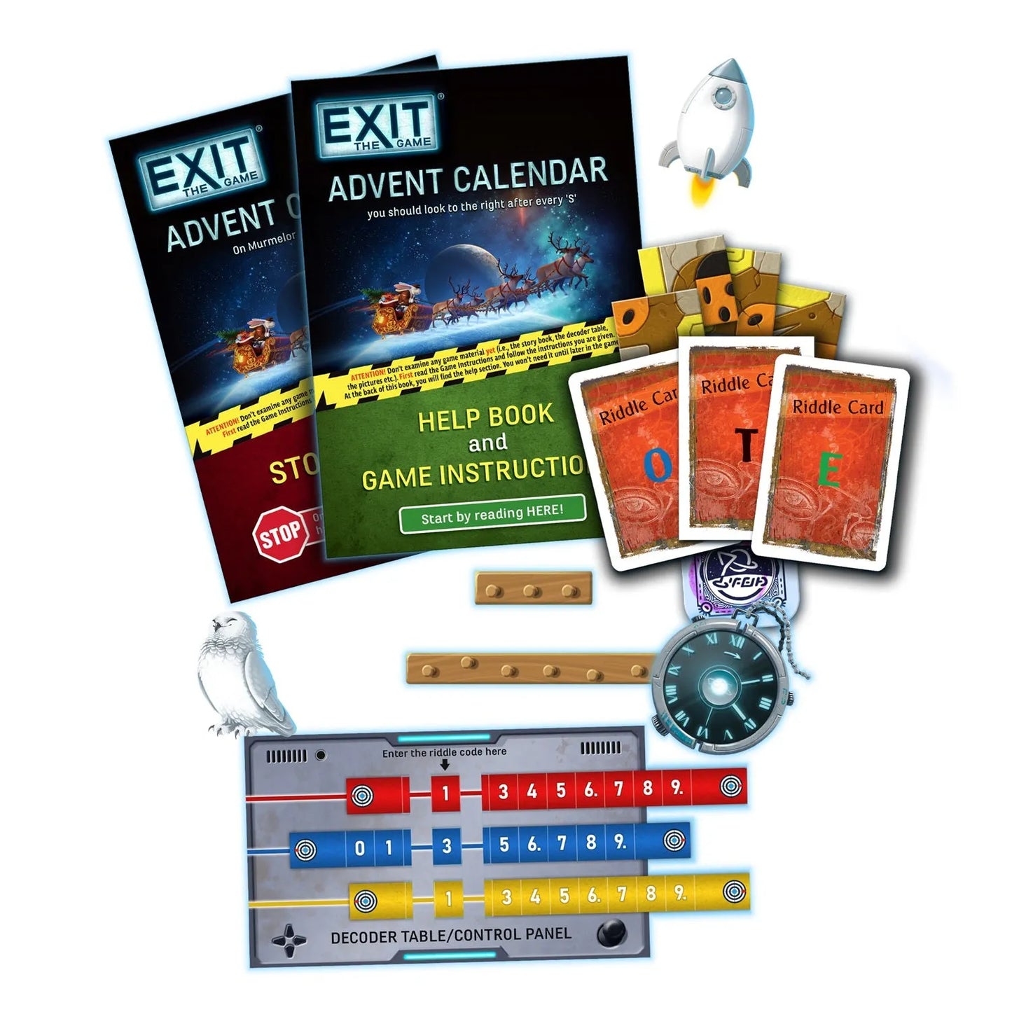 EXIT: Advent Calendar - The Intergalactic Race-w001 WHSX Board / Card Games-Brain Games OÜ