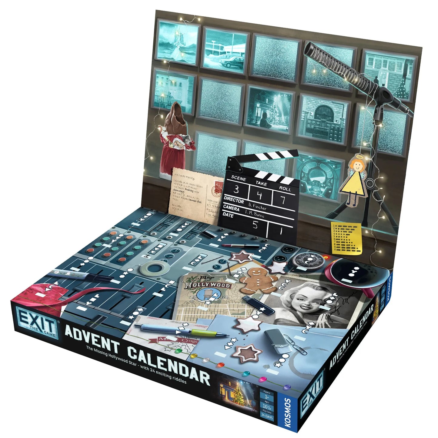 EXIT: Advent Calendar - The Missing Hollywood Star-w001 WHSX Board / Card Games-Brain Games OÜ