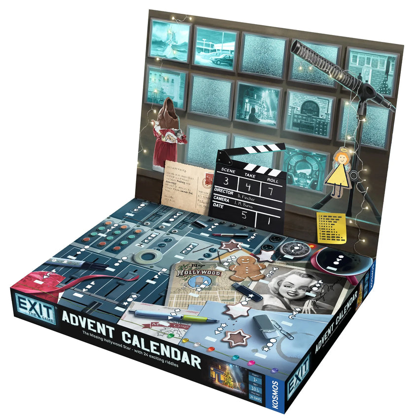 EXIT: Advent Calendar - The Missing Hollywood Star-w001 WHSX Board / Card Games-Brain Games OÜ