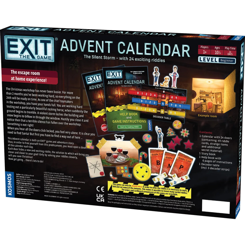 EXIT: Advent Calendar - The Silent Storm-w001 WHSX Board / Card Games-Brain Games OÜ