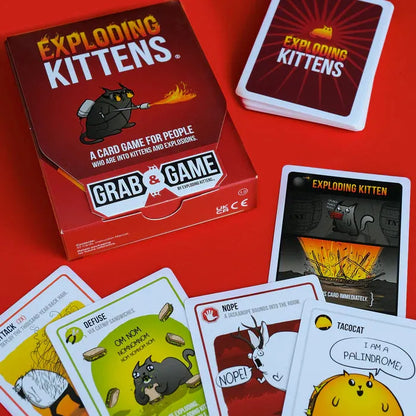 Exploding Kittens Grab & Game-w001 WHSX Board / Card Games-Brain Games OÜ