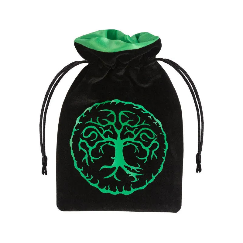 Forest Black & Green Velour täringukott-Misc-Brain Games OÜ