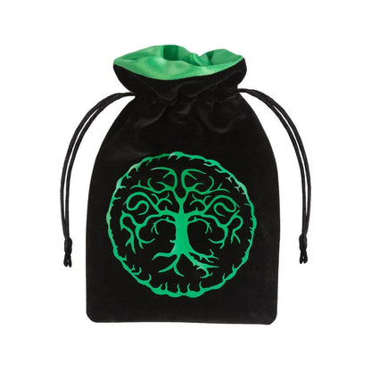 Forest Black & Green Velour täringukott-Misc-Brain Games OÜ