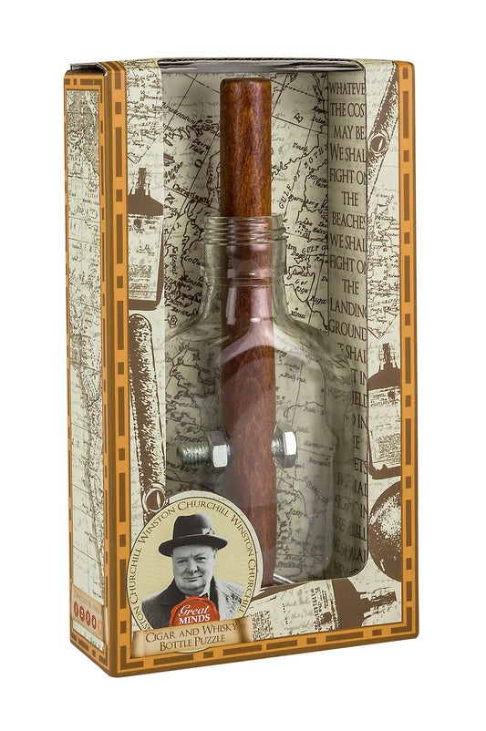 Great Minds: Churchill's Whisky Bottle-w111 WHS Creativity & Brain Teasers-Brain Games OÜ