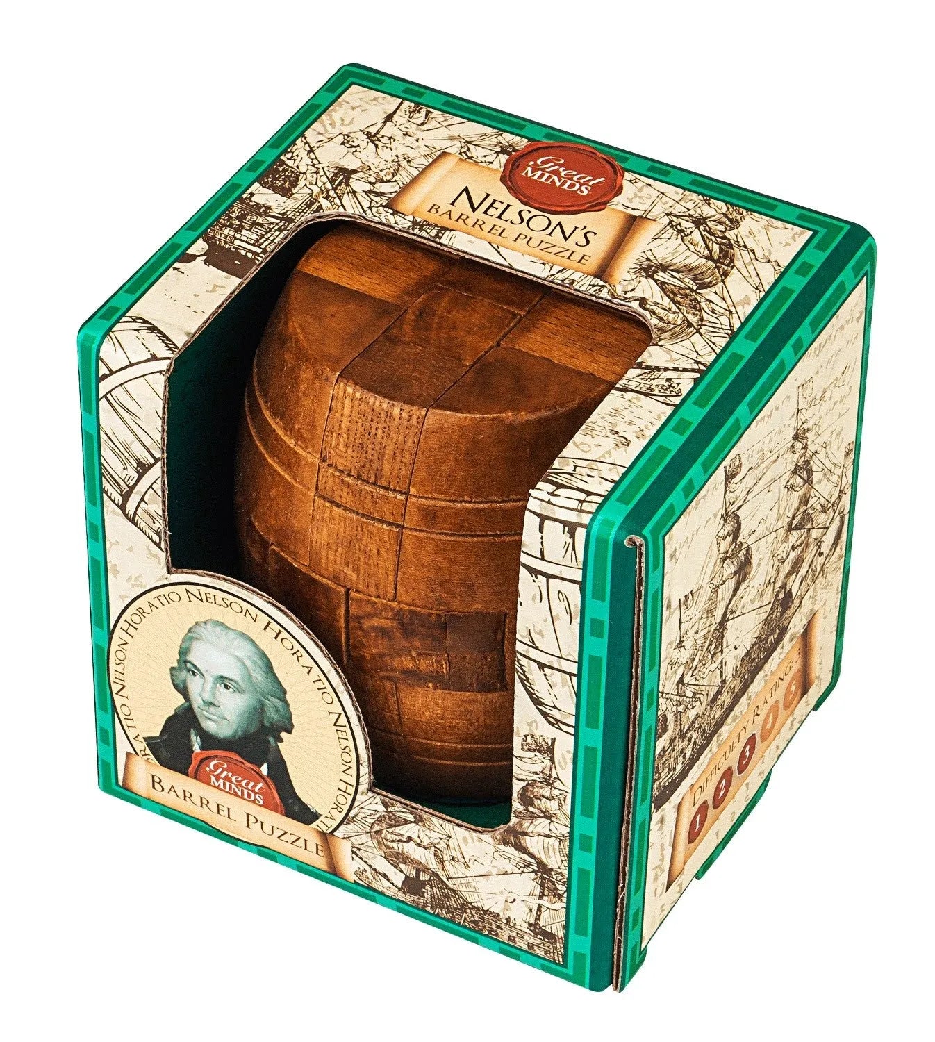 Great Minds: Nelson's Barrel Puzzle-w111 WHS Creativity & Brain Teasers-Brain Games OÜ