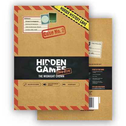 Hidden Games Crime Scene - Case No. 2 - The Midnight Crown (ümbrik)-101 Board / Card Games-Brain Games OÜ