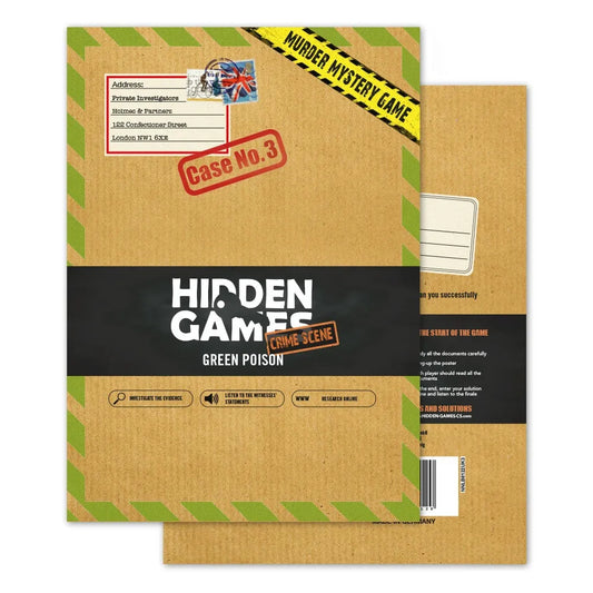 Hidden Games Crime Scene - Case No. 3 - Green Poison (ümbrik)-101 Board / Card Games-Brain Games OÜ
