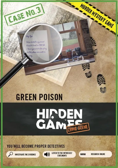 Hidden Games Crime Scene - Case No. 3 - Green Poison-101 Board / Card Games-Brain Games OÜ