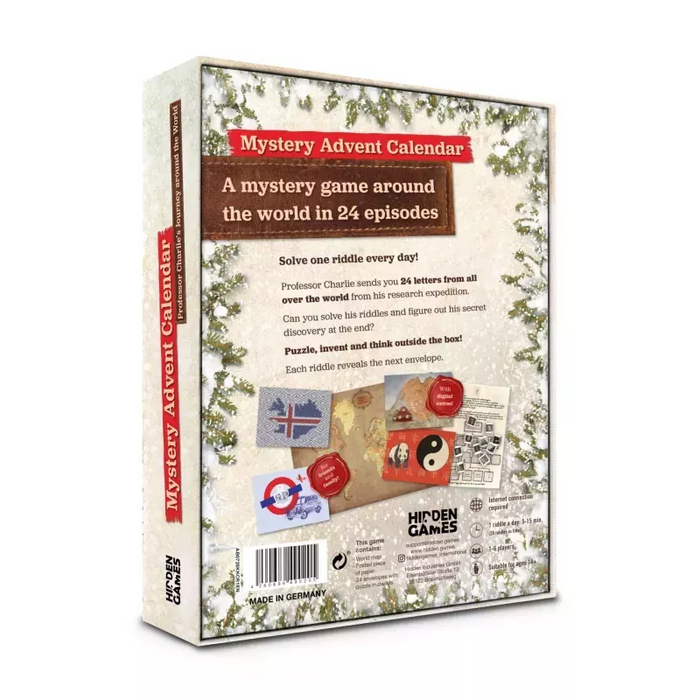 Hidden Games Mystery Advent Calendar - Professor Charlie's Journey around the World