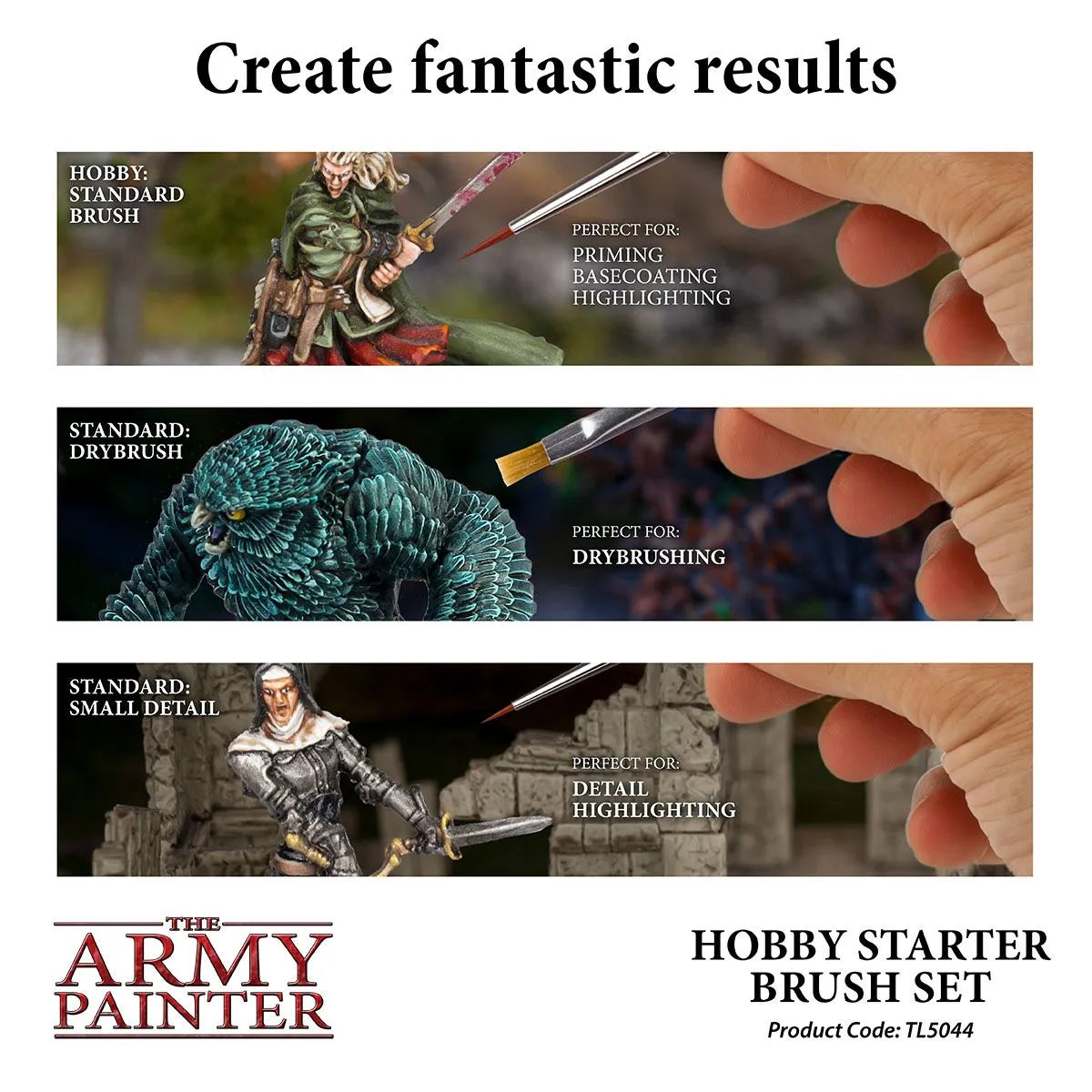 Hobby Starter Brush Set-103 Miniature Gaming-Brain Games OÜ
