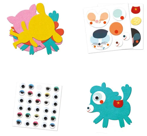 Kleebiste kollaaž "I love animals"-Lastemängud-Brain Games OÜ