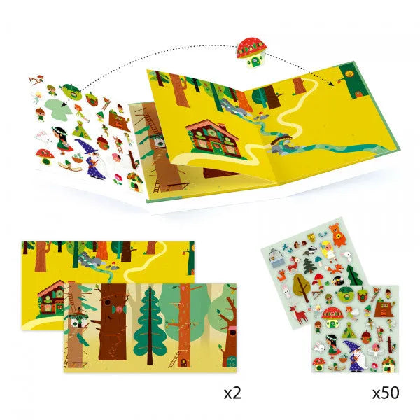 Kleepsuraamat "The magical forest"-001 Board / Card Games-Brain Games OÜ