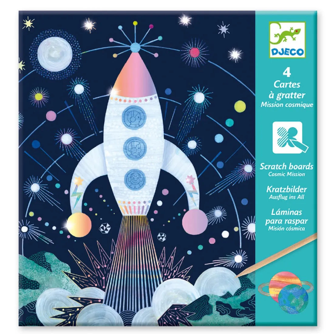 Kraapimispildid "Cosmic mission"-010 Toys-Brain Games OÜ