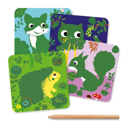 Kraapimispildid "Country creatures"-010 Toys-Brain Games OÜ