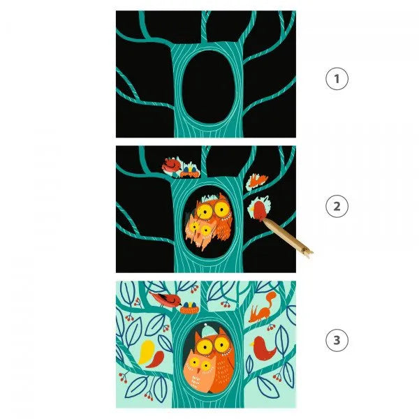 Kraapimispildid "Learning about animals"-Lastemängud-Brain Games OÜ